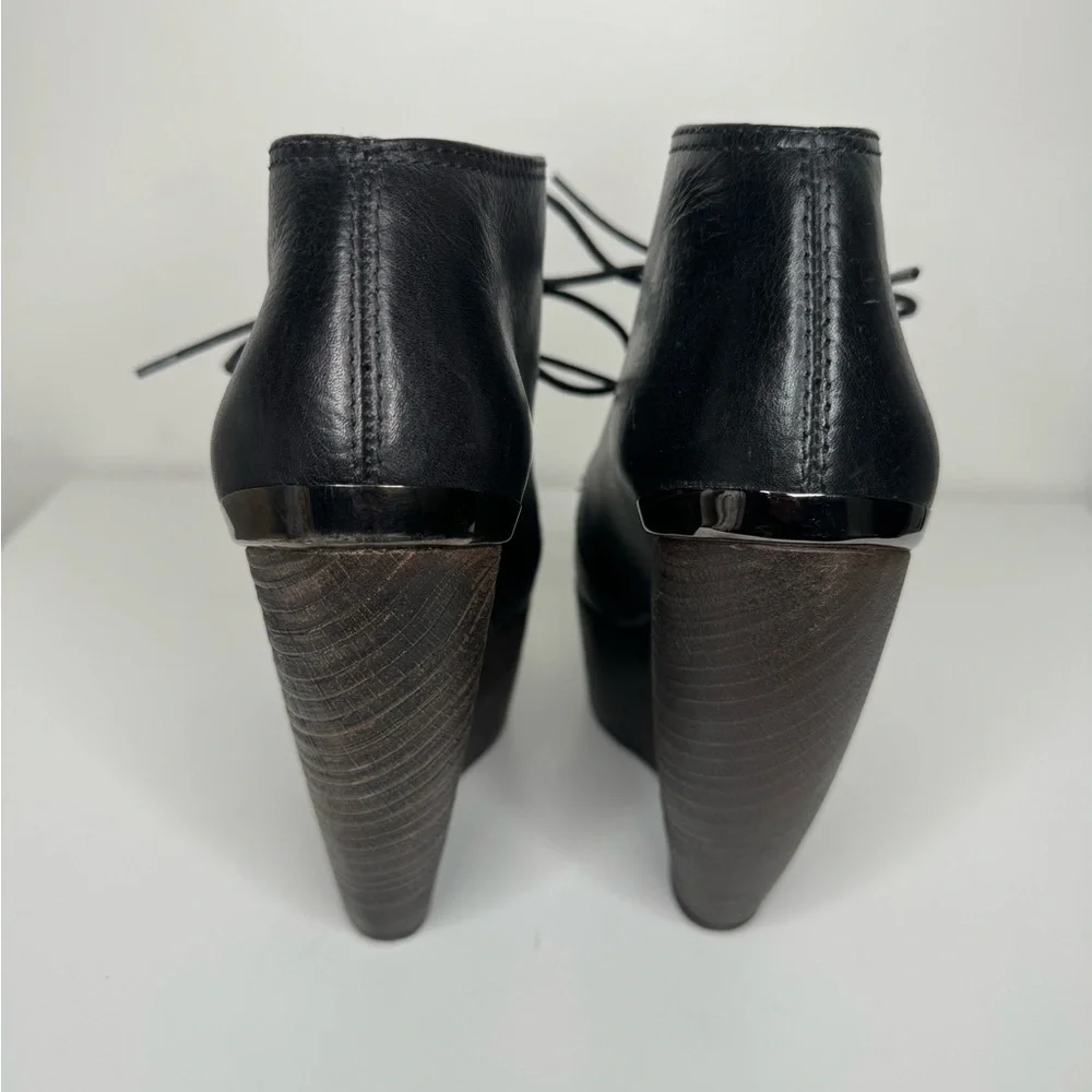 Lanvin Black Platform Booties - Size 39